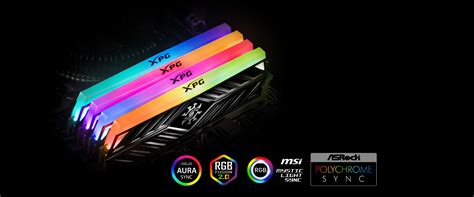 XPG SPECTRIX D41 RGB 16GB 2x8GB DDR4 3200MHz CL16 Desktop Memory