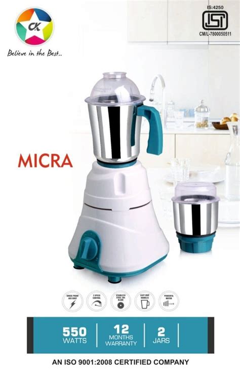 Sitara Micra Mixer Grinder For Wet Dry Grinding 501 W 750 W At Rs