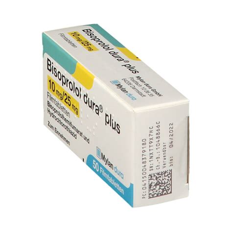 Bisoprolol Dura Plus 10 Mg 25 Mg 50 St Mit Dem E Rezept Kaufen Shop