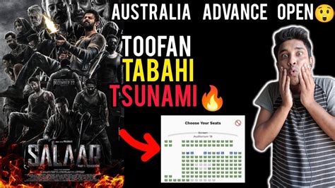 Salaar Advance Booking Report 19 In Overseas Salaar Day 1 Advance