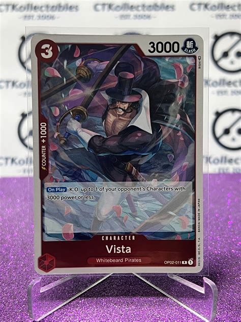 2023 PARAMOUNT WAR ONE PIECE VISTA # OP02-011 R ENGLISH TRADING GAME C