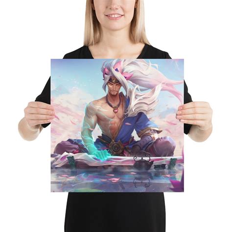 Spirit Blossom Yasuo Splash Art Poster League of Legends 12K Res - Etsy