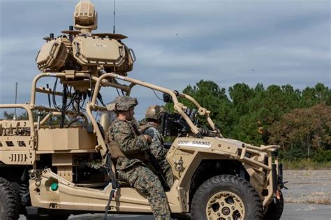 Das Us Marine Corps Testet Ein Neues Signal Jamming Fahrzeug