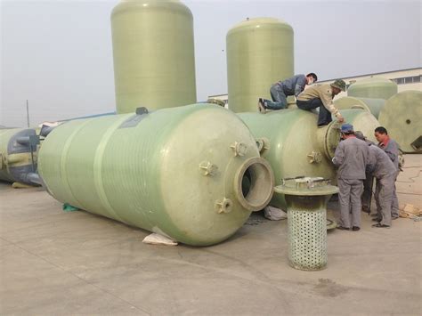 Chemical Resistant Grp Vertical Storage Tank For Hazardous Waste