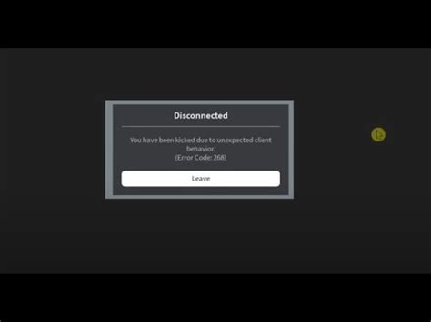 FIX Roblox Error 268 You Have Been Kicked Due To Unexpected Client