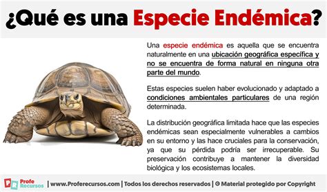 Qu Es Una Especie End Mica Con Ejemplos