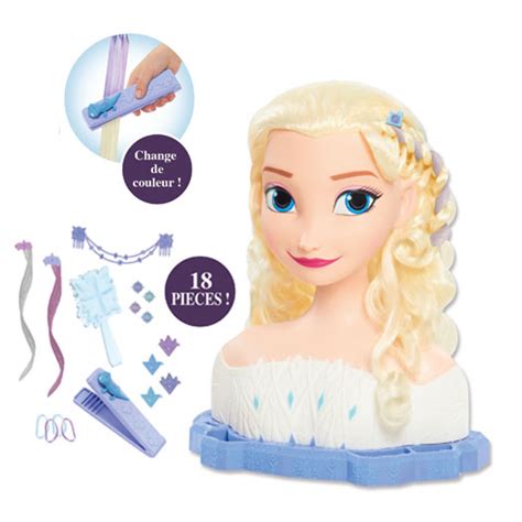 La Reine des Neiges 2 Tête à coiffer Deluxe Elsa Giochi Preziosi