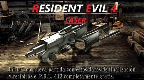 Resident Evil Como Conseguir El Arma Laser Infinita Youtube