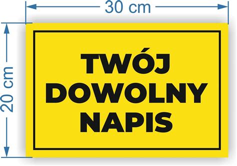 Tabliczka Dowolny Napis Bhp X Cm Uv Tania Ceny I Opinie Ceneo Pl