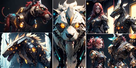 ArtStation - 222 Cyberpunk Metallic Animals | 4K Reference Art ...