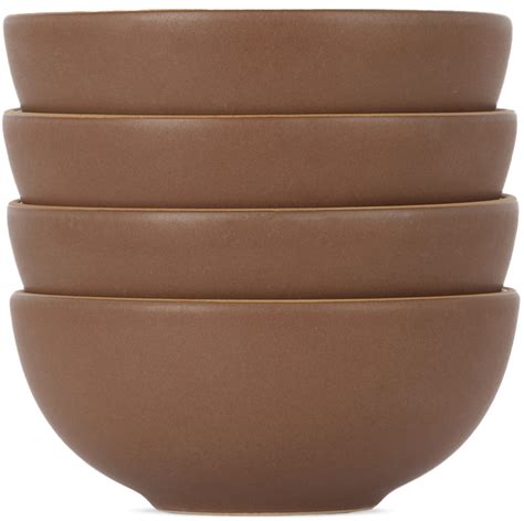 Lineage Ceramics Red Cereal Bowl 4 Pcs