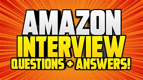 Top 11 Amazon Interview Questions And Answers For 2021 Youtube