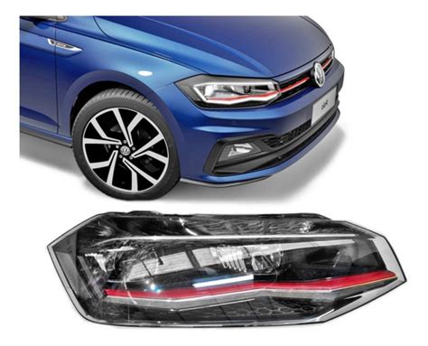 Farol Polo Gti Gte Led Projetor E Reator Vw