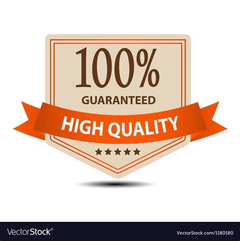 Satisfaction Guaranteed Label Royalty Free Vector Image