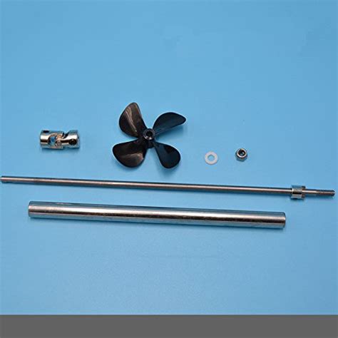 Buy 1Set Model Boat Stainless Steel 4mm Shaft Drive Shaft 4 Blades