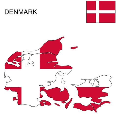 Denmark Flag Map and Meaning | Mappr