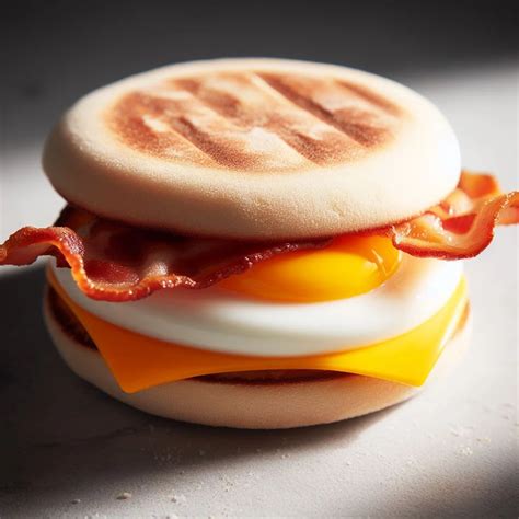 Double Bacon and Egg McMuffin Price & Calories At MCD