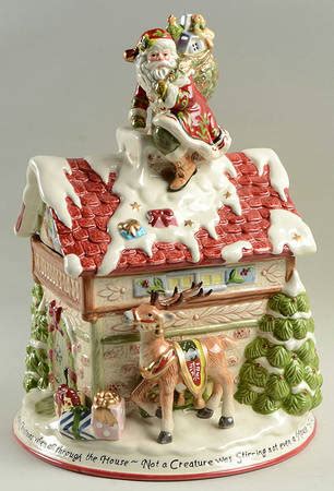 St Nick Figural Cookie Jar Lid By Fitz Floyd Replacements Ltd