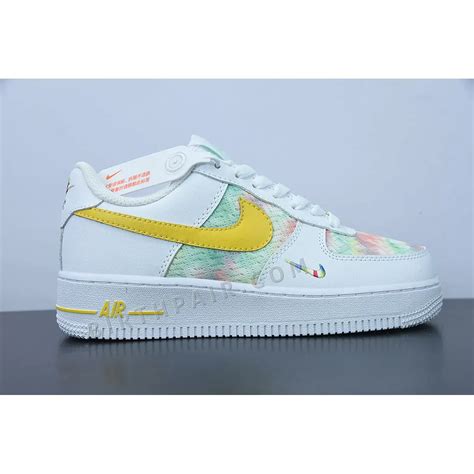 Nike Air Force 1 Low White/Yellow-Multi-Color - BirthPair