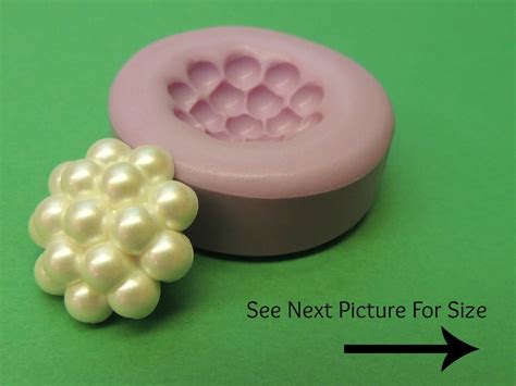 Pearl Mold Silicone Pearl Cluster Molds Fondant Polymer Clay