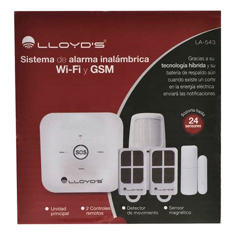 Sistema De Alarma Inal Mbrica Lloyds Wi Fi Y Gsm Piezas The Home