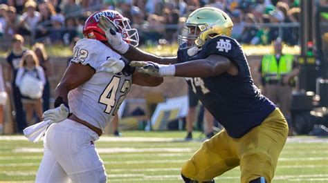 Notre Dame Offensive Line Ranked 5th Best In College Football Sports