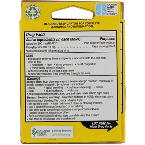 Advil Sinus Congestion & Pain Coated Tablets, 220 mg, 1 - Kroger