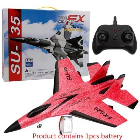 Couleur Avec boîte Rouge FX620 SU 35 RC Télécommande Avion 2 4G