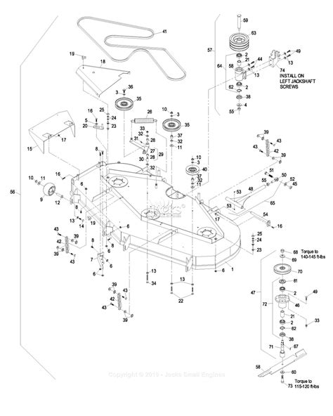 Exmark 72 Inch Deck Parts Diagram