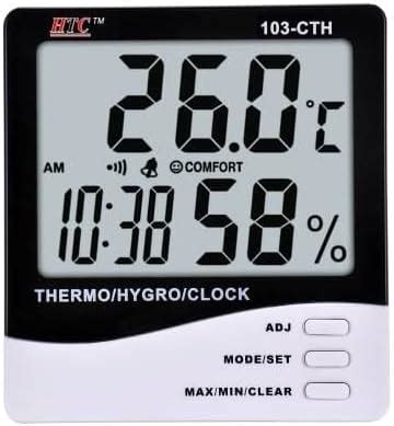 Htc Instrument Ath Plastic Digital Indoor Outdoor Hygro Thermometer