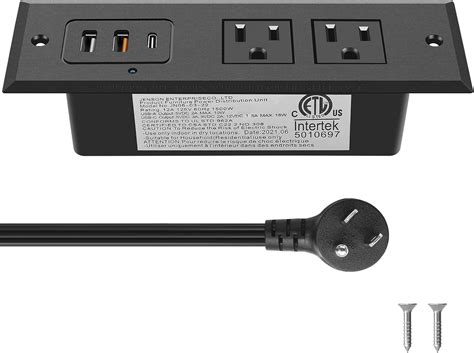 Amazon Cccei Recessed Power Strip With W Usb C Port Fast