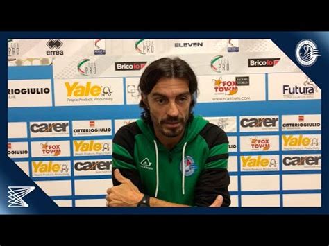 Il Post Match Mister Biava Dopo Renate Albinoleffe Youtube