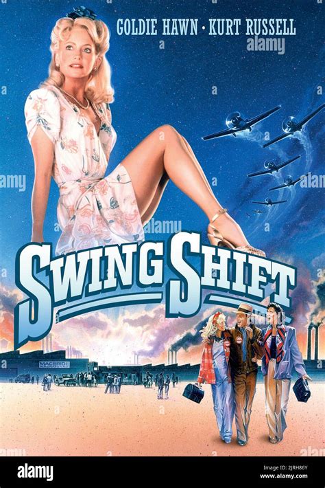 Goldie Hawn Poster Swing Shift 1984 Stock Photo Alamy