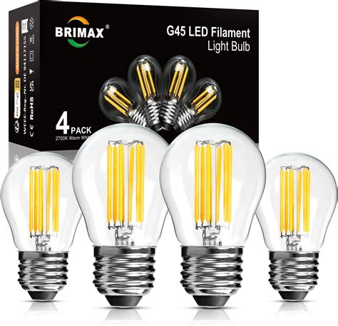 BRIMAX LED Dimmable Ampoule E27 Blanc Chaud 2700K Ampoule Edison 6W