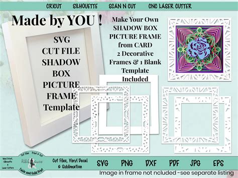 Free Cricut Shadow Box Template Use Them For Your Paper Or Digital