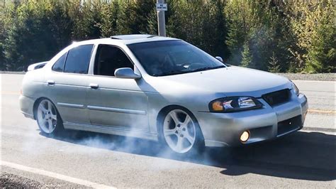 2003 Sentra SE R Spec V Burnout YouTube