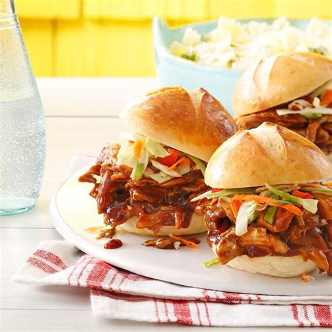 Bbq Chicken Sliders Recipe Taste Of Home