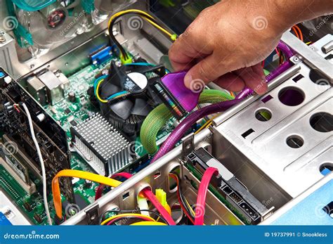 Computer Repair Or Upgrade Stock Image - Image: 19737991