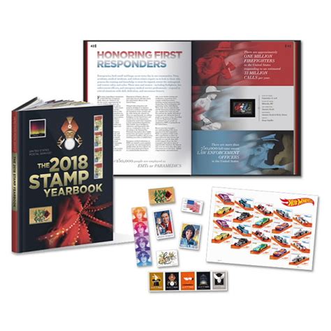 2018 Stamp Yearbook With Collectible Stamp Packet