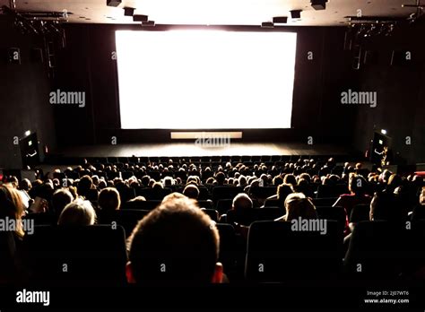 Movie Theatre Screen With People