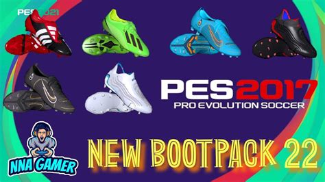 PES 2017 NEW BOOTS 2022 COMPACTABLE WITH ALL PATCH YouTube