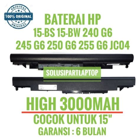 Jual Baterai Laptop Hp Bs Xx Bw Bs Jc Jc Hstnn Lb W Ori