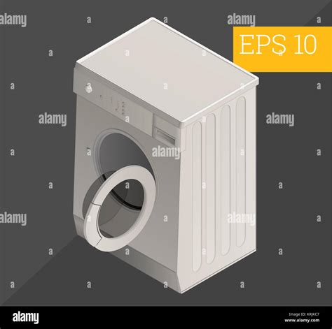 Washing Machine Isometric Vector Illustration Stock Photo Alamy