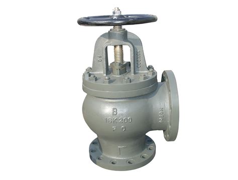 JIS F7310 16K Marine Cast Iron 16K Angle Globe Valve Marine Valve And