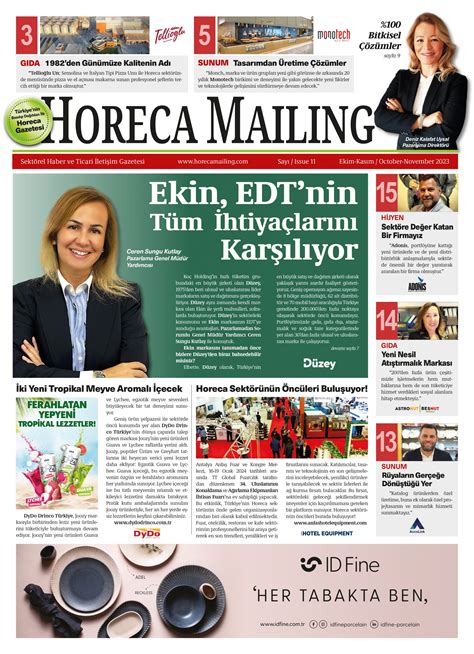 e gazete arşiv Horeca Mailing