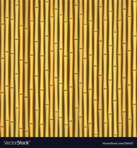 Vintage Bamboo Wall Seamless Texture Background Vector Image