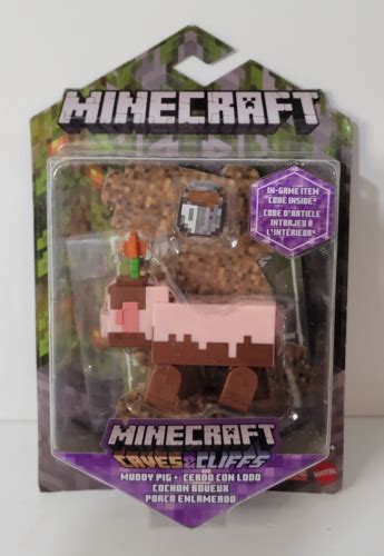 Mine Craft Caves And Cliffs Muddy Pig Action Figure New Sealed Mattel Toy