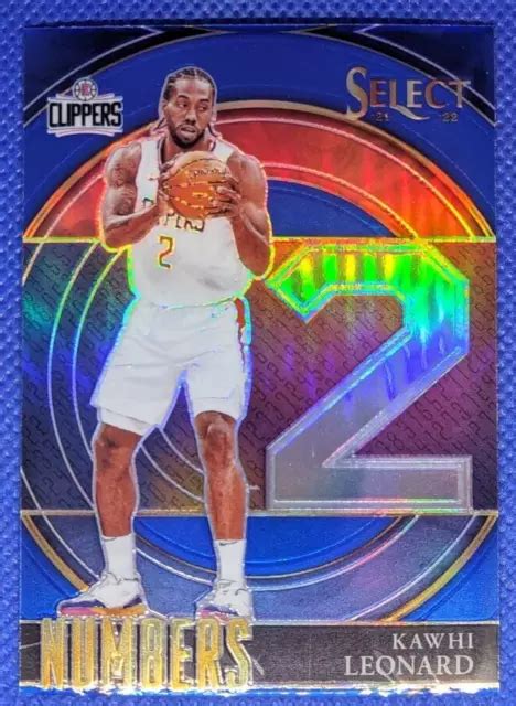 Panini Select Kawhi Leonard Num Ros Bleu Prizm Tondeuses Los