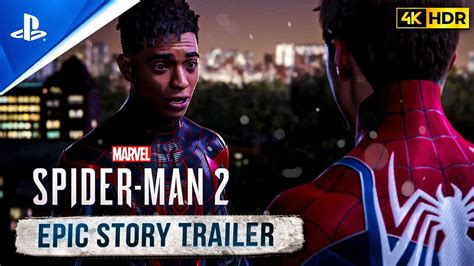 [4k Hdr] Marvel’s Spider Man 2 Amazing Story Trailer 60fps Ps5 Games 2023 Youtube