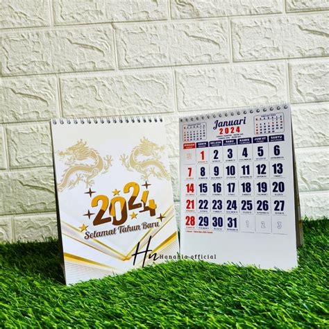 Jual Kalender Meja Kerja Mini X Cm Kalender Kerja Mini Tahun